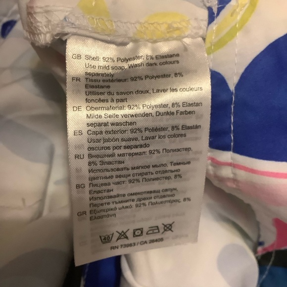 HELLY HANSEN SLING WHITE WITH FLORAL PRINT BOARD SHORTS/ NWT/ Size M - Picture 10 of 10